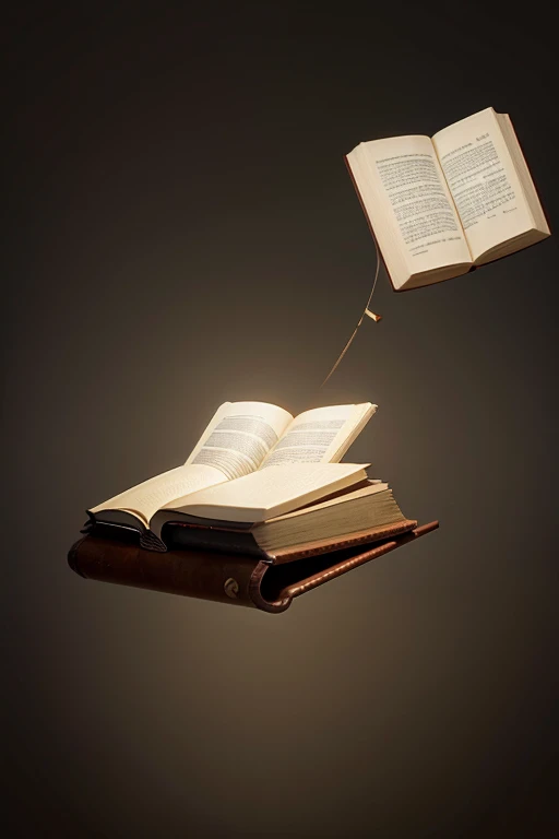 animated floating book