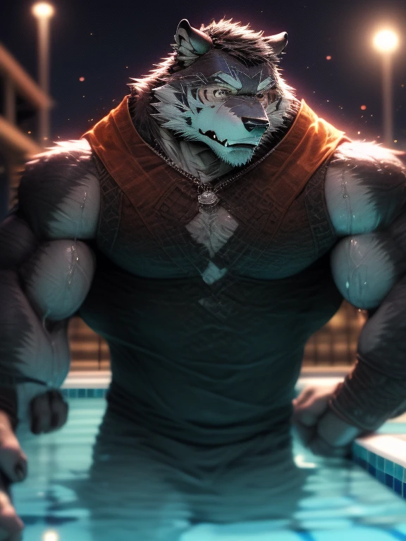(highest quality:1.4), (masterpiece:1.2), (ultra detailed:1.3), 8k, From null-ghost, anime, 日本のanime,
, A bodybuilder with blood vessels running throughout his body, Muscular々, Tall、Tightened、筋肉質のRed Wolf男, Red Wolf
, Look up to the sky, look up, Black loincloth, (( Excessive sweating))
,(((que todo su cuerpo del hombre lobo este por todas partes este Excessive sweating))),(((I'I don't want any accessories or things on my sweaty, muscular werewolf body.)))
, (Poolside:1.5), The background is a forest, Turn off the city lights, night, in the starry sky,((Pure sweat soaked throughout the wolf's muscular body.))
, (ultra detailed black eyes:1.3), (ultra detailed yellow pupil:1.3)
, black tongue, A large amount of saliva, A lot of water overflowing from the mouth
, Dark penis, Big cock, Thick penis, Extremely thick penis, Long penis, Upward curved penis, A penis with veins, erection
, ejaculate, A lot of semen, A lot of milk overflowing from the tip of the penis , Big cockの先から溢れるA lot of semen, 陰茎の先から溢れるA lot of semen,Overflowing semen,Semen dripping from anus