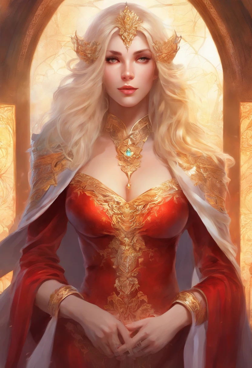 Alexandra Daddario de cabelos curtos loiros e muito cacheados, usando vestido vermelho solto, high-angle, Aves-olho-vista, visto de cima, deitada na cama, (fundo em Quarto Medieval Europeu), angry expression of revolt, olhos mortos , seios pequenos, blonde hair, cabelos muito cacheados, Europa Medieval, monocromatic, Alto contraste, VESTINDO VESTIDO VERMELHO SOLTO, deitado = Posar