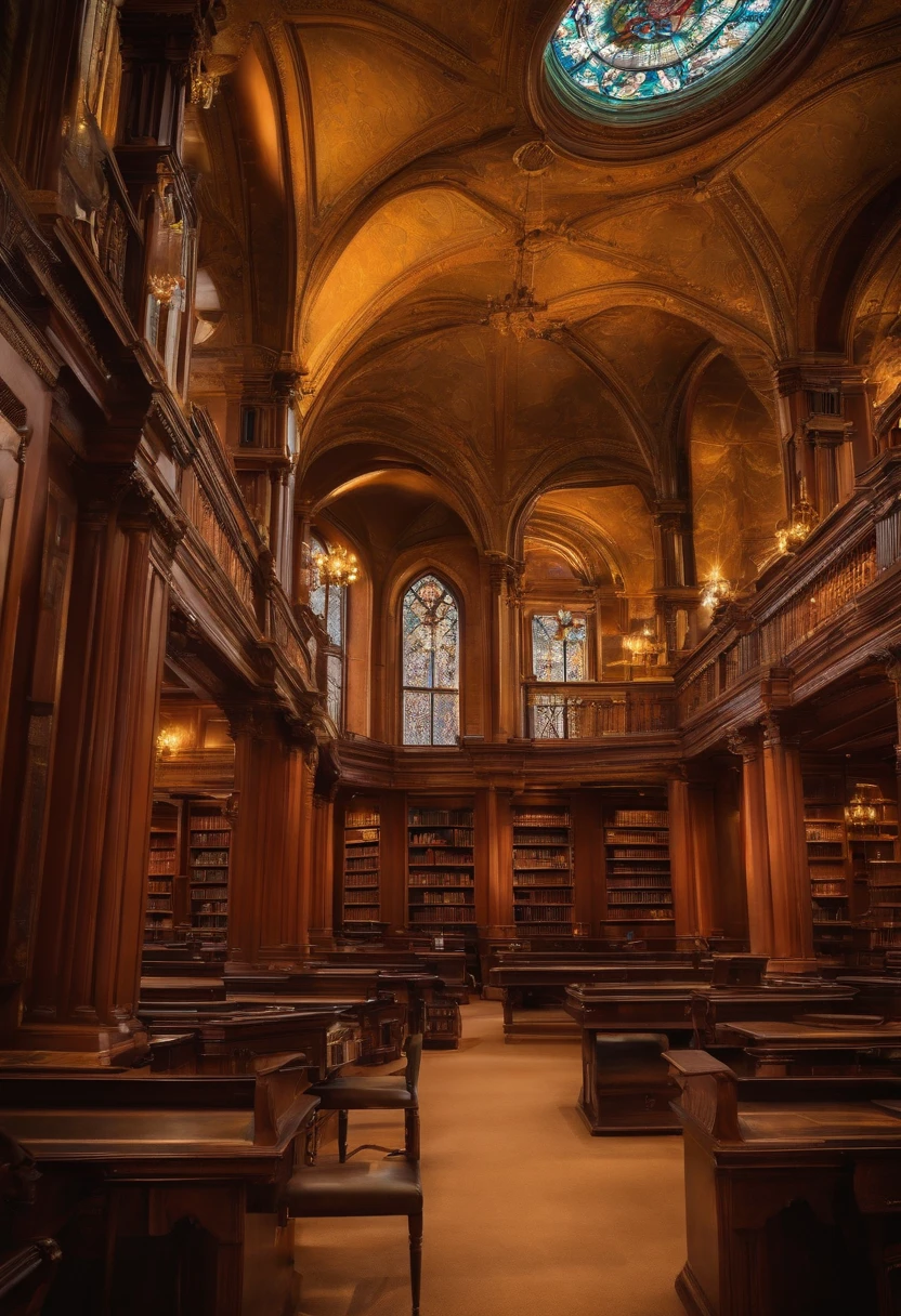 an empty library