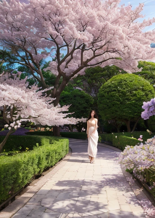 A long walkway lined with purple flowers in the park, Tadashi Nakayama photo, Flicker, creation, Surreal wajji flower, The blossoming road to heaven, Purple flower tree, breathtakingly beautiful trees々, breathtakingly beautiful trees々, Floral Explosion, full bloom, So magical and dreamy, Beautiful Garden of Eden、A long walkway lined with purple flowers in the park, Tadashi Nakayama photo, Flicker, creation, Surreal wajji flower, The blossoming road to heaven, Purple flower tree, breathtakingly beautiful trees々, breathtakingly beautiful trees々, Floral Explosion, full bloom, So magical and dreamy, Beautiful Garden of Eden、Scattered cherry blossom petals、(NSFW:1.3), ((masterpiece)), ((highest quality)), (Super detailed), ((cute)), cute, (Multi-point), ((sexy)), (device), ((very detailed)), 4k, (8k), highest quality, (beautiful)The cherry blossom flurry is very fantastical.。god々new light、Clear white skin and beautiful swimsuit、Garden Style、Powerful footage shot from below、Photographing the subject from below(must)、Ants looking up at the view、
