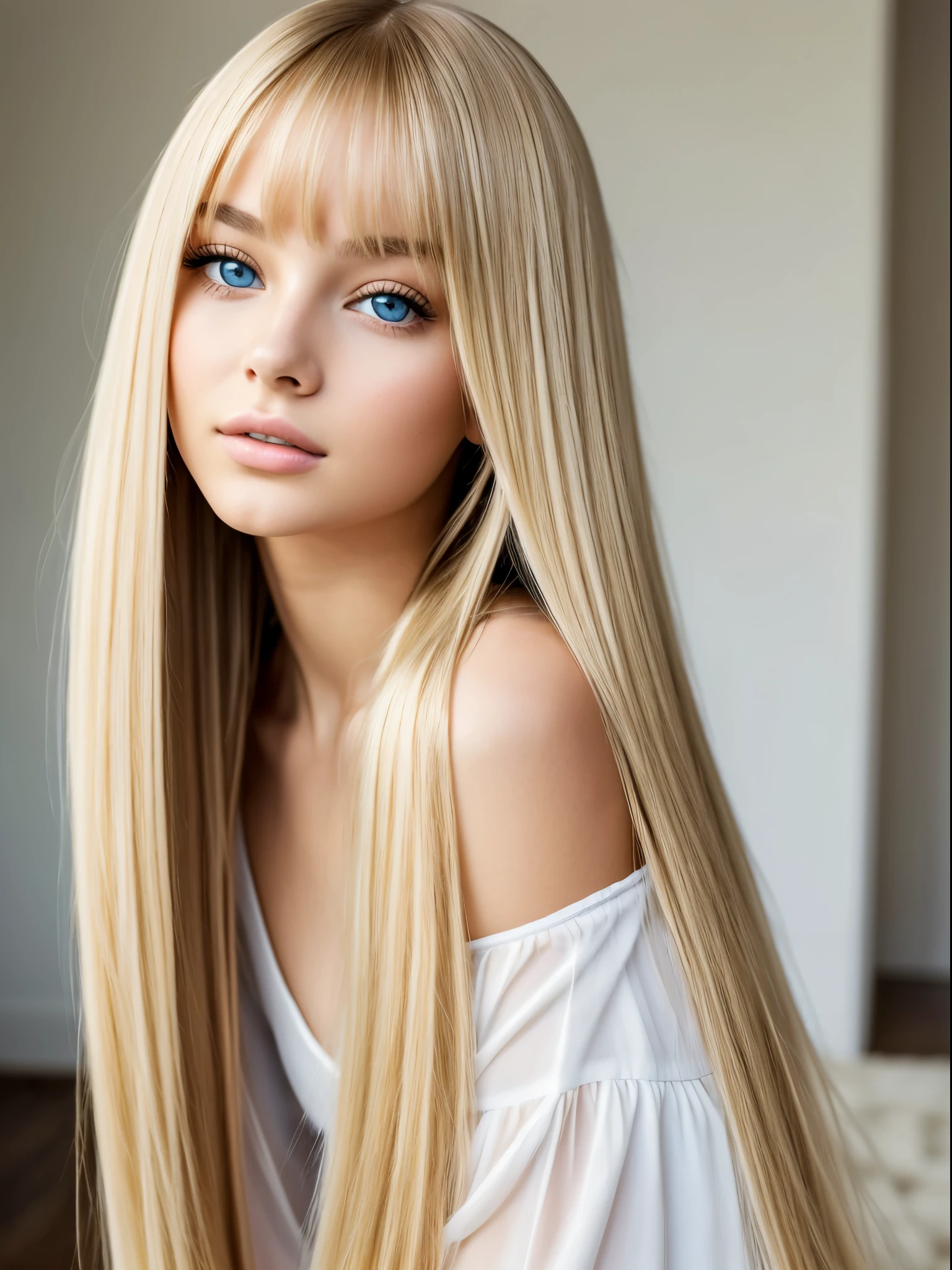 22 year old Woman with super long blonde silky straight hair and blue eyes is taking pictures, gorgeous young model, Portrait Sophie Mudd, beautiful female model, cute young woman, Very beautiful bangs、Light illuminating shiny cheeks、Very beautiful young woman, portrait of a beautiful model, Beautiful young girl, Beautiful young woman, a photography of a beautiful woman, face perfect, -yeld fee model, Beautiful young face, Beautiful blonde girl