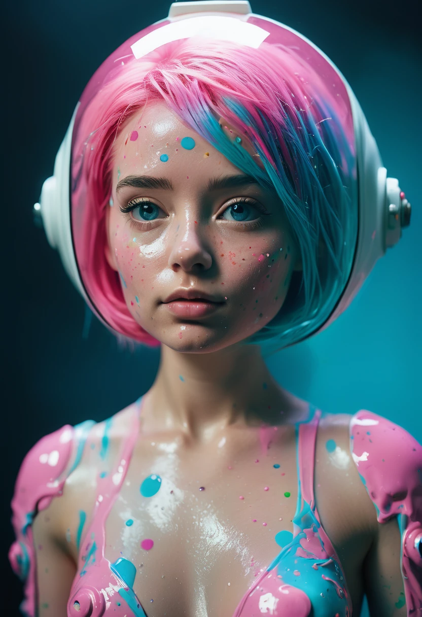 8K, ARTISTIC photogrAphy, best quAlity, mAsterpiece: 1.2), A (potrAit:1.2) Don Bluth Style ASTRONAUT nude pink Toon Doll, full body RAW candid cinema, cyan hair, 16mm, color graded portra 400 film, remarkable color, ultra realistic, sad admosphere, dark lighting, oppressive atmosphere, depressive colors, kodak portra 400, photograph,r, Natural Light, Pinhead lighgts, blur reflection, Brush Strokes, Smooth, abstract, Splatter, Oil On Canvas, rainbow colors, fractal isometrics details bioluminescens : a stunning realistic photograph of wet bone structure, 3d render, octane render, intricately detailed, titanium decorative headdress, cinematic, trending on artstation | Isometric | Centered