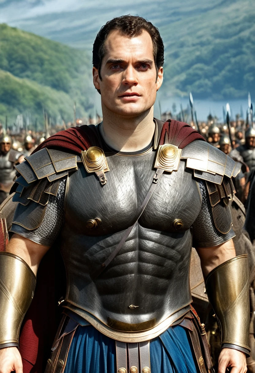 Henry cavill is spartan armor hyper realistic picture perfect 8k