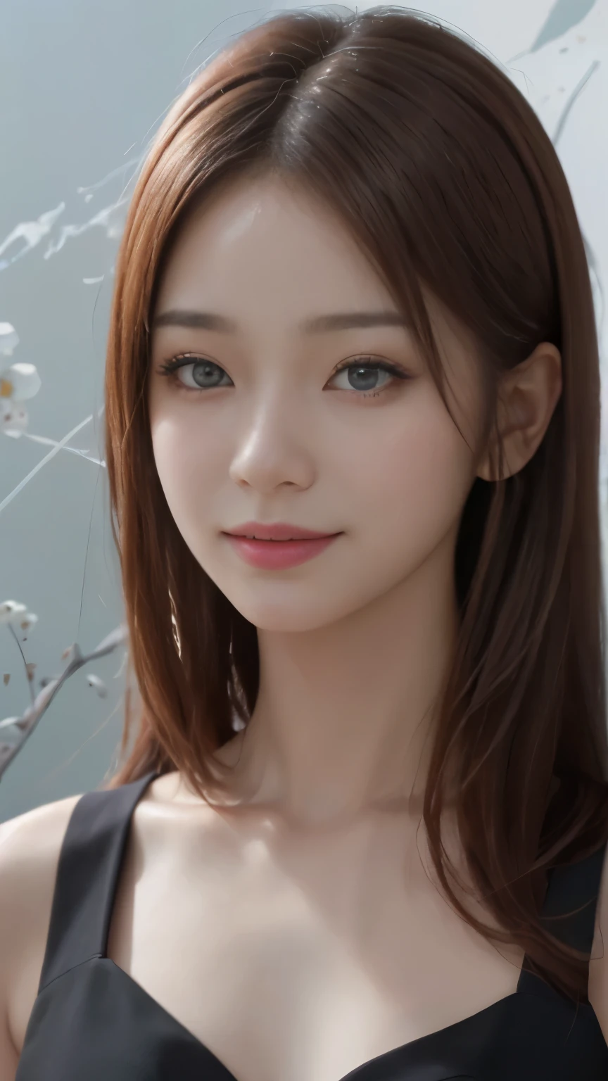 (Ultra-realistic), (figure), (High resolution), (8k), (Very detaileded), (Best figure), (Beautiful and detaileded Eyes), (highest quality), (Ultra detaileded), (masterpiece), (wallpaper), (detaileded Face), Facial pores,alone,One Girl,, Fine detailed, detaileded Face, (detailed),(Realistic lighting: 1.1),Fed-esque image of a long-haired woman smiling for a photo, Adorable Korean Face, , Korean Female Actresses, , Cute Korean Actresses, Gorgeous Young Korean Woman,
