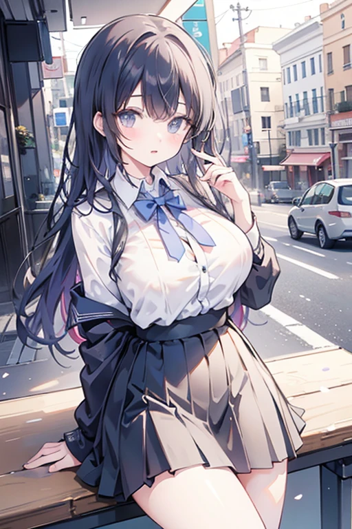 school class, an Italian girl with a curvy body and a boy who holds the girl tight, rubs his crotch on her, wears a torn blouse and a miniskirt, the woman is scared,