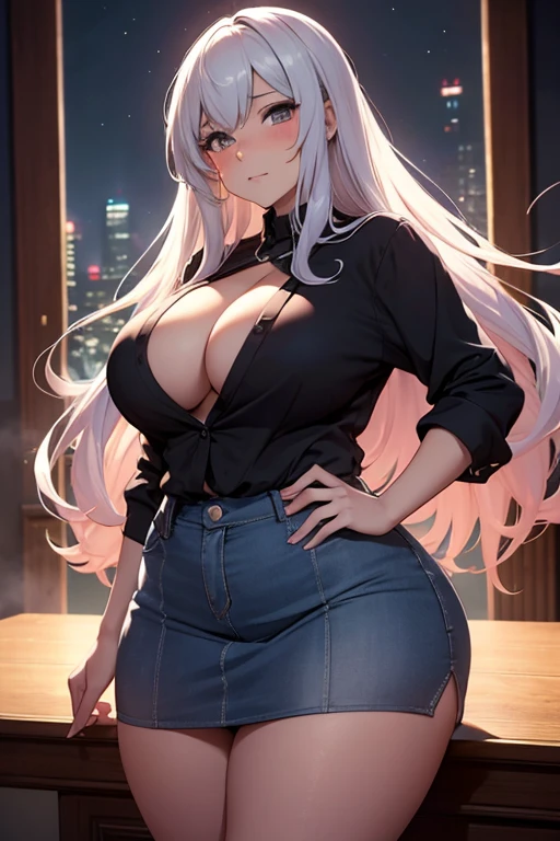 Fantasy, night, school class, an Italian girl with a curvy body and a boy who holds the girl tight, rubs his crotch on her, wears a torn blouse and a miniskirt, the woman is scared,