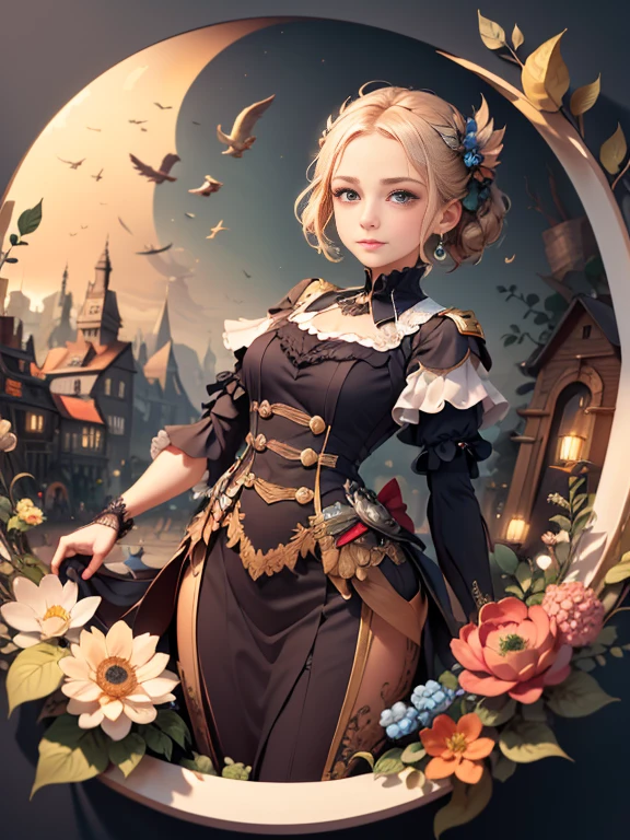 ((Meisterwerk))), best quality, Illustration, beautifuldetailedglow, _schneiden, schwarzer Hintergrund