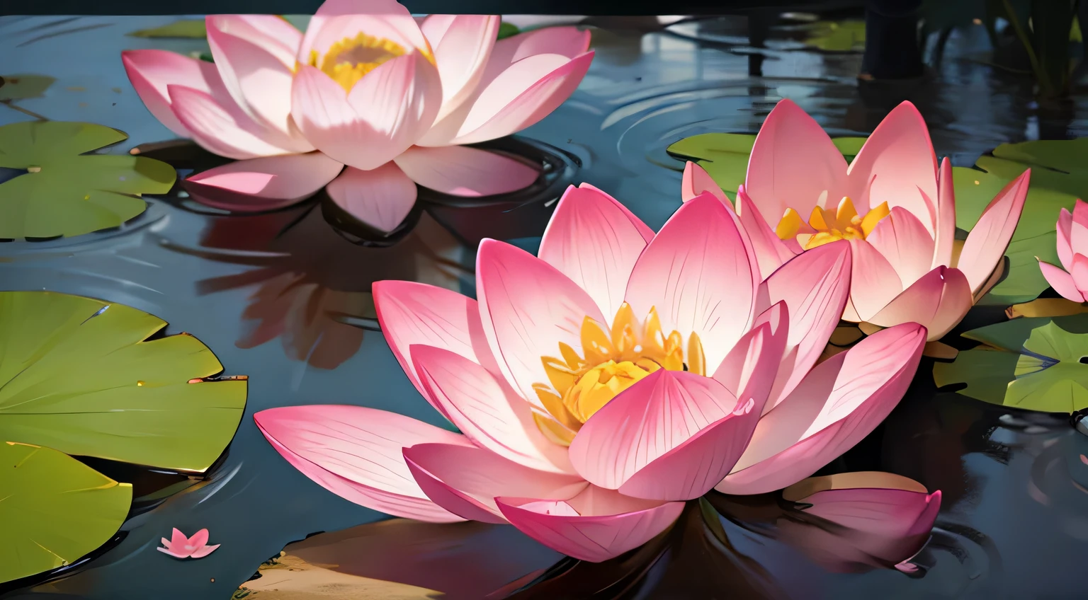 a pink lotus flower