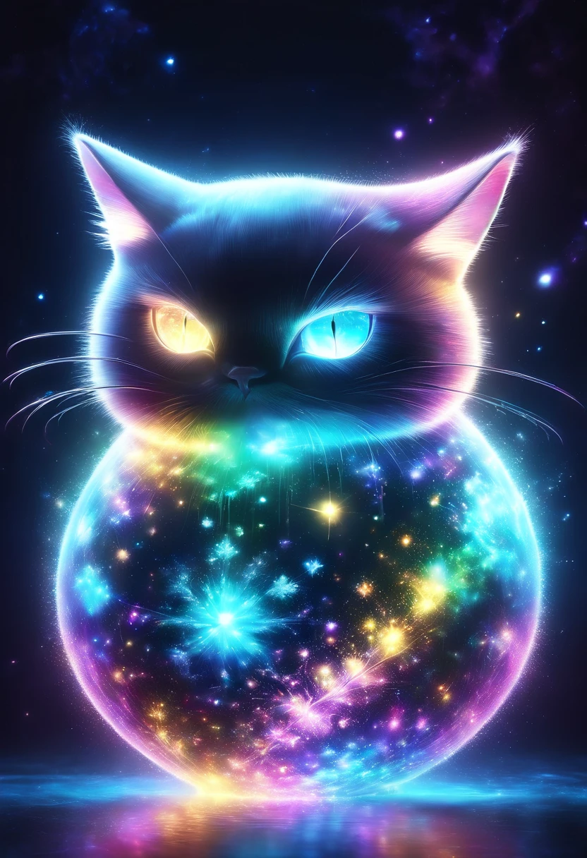 ((un gato mago, ropa de mago con capucha, efecto de magia, epico:1.5)), hasta:1.4, (obra maestra),(Mejor calidad:1.0), (Ultra high resolution:1.0), pintura detallada, intrincado, paisaje submarino, (( magical, Hermoso, de otro mundo:1.4 )), (( Mejor calidad, vibrante, 32K ,luz y sombras bien definidas)). sin texto:1.3.