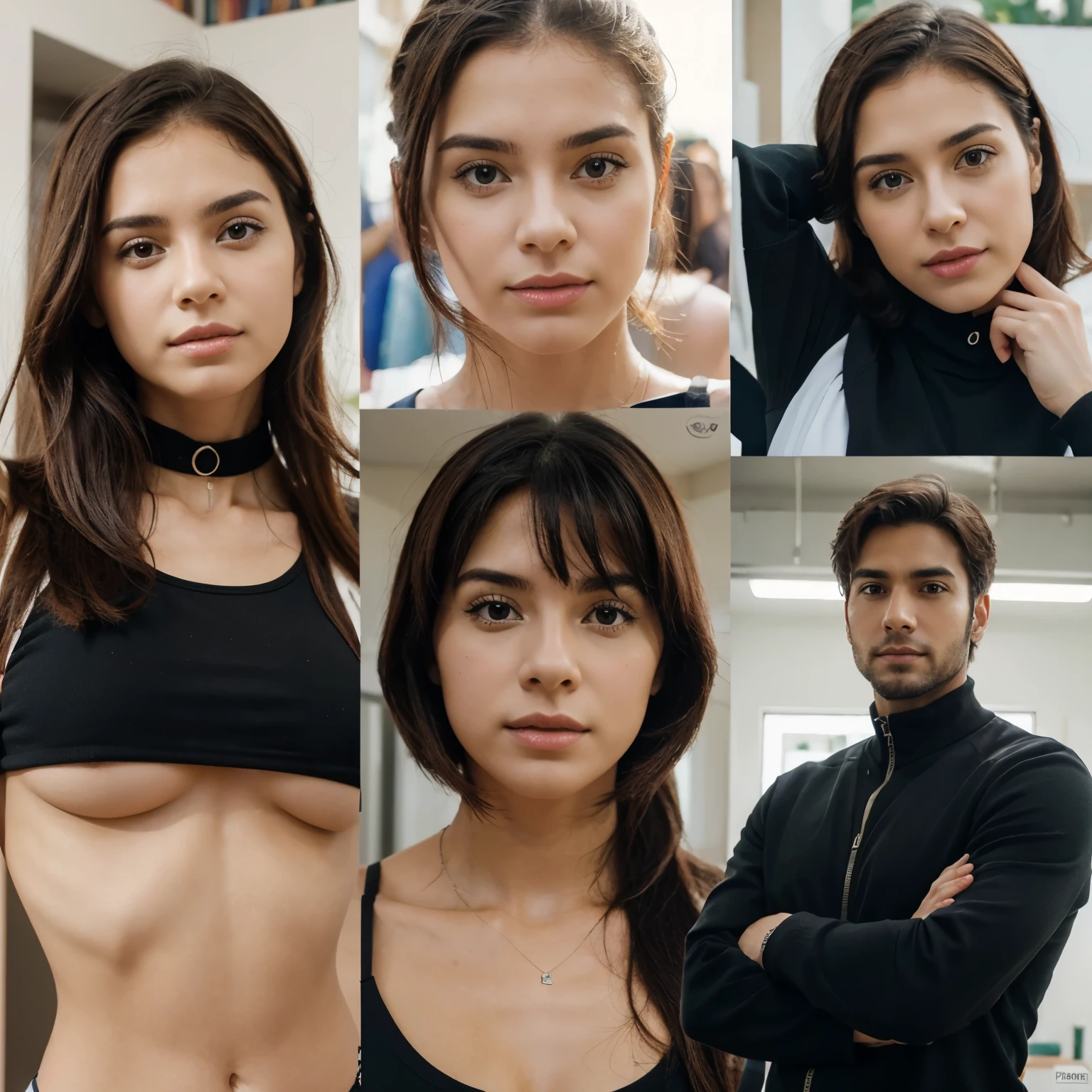 collage de persona paciente, persona con ganas de aprender, persona con determinacion