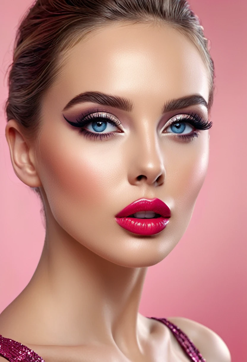 best quality,High resolution,illustration de mode,elegant models,Beautiful detailed eyes,Detailed lips and face,mode glamour,poses de piste,couleurs vives,Elegant dresses,accessoires magnifiques,éclairage de studio professionnel,peinture ultrafine,realistic textures,Parcours artistique