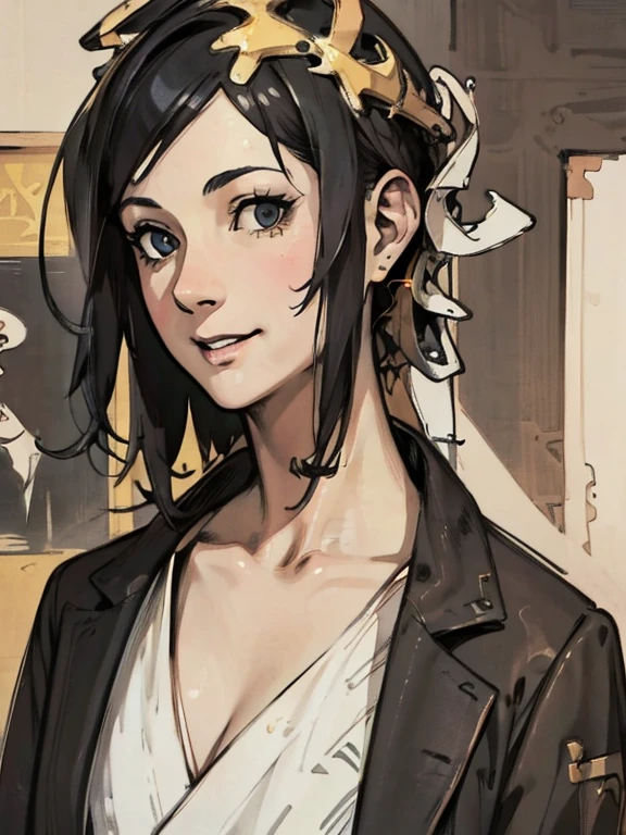 (masterpiece), (wonderful), (Highly detailed photos: 1.2), Super Young Woman, beautiful, Sexy, burst, Oriental Faces, TV caster, broken, alone, Black suit, Blue tie, silver glass, My face is a little fat, もう顔もbeautifulになったね, Beardless, Super short black hair, black eye, A confident smile, 3c Computer sub-products, iPad, iPhone, Digital Painting, Mark Cleldon、Pixar、3D character design by Hayao Miyazaki, This photo is a high-definition image with 4K resolution，Visual effects with highly detailed facial features and styles.
