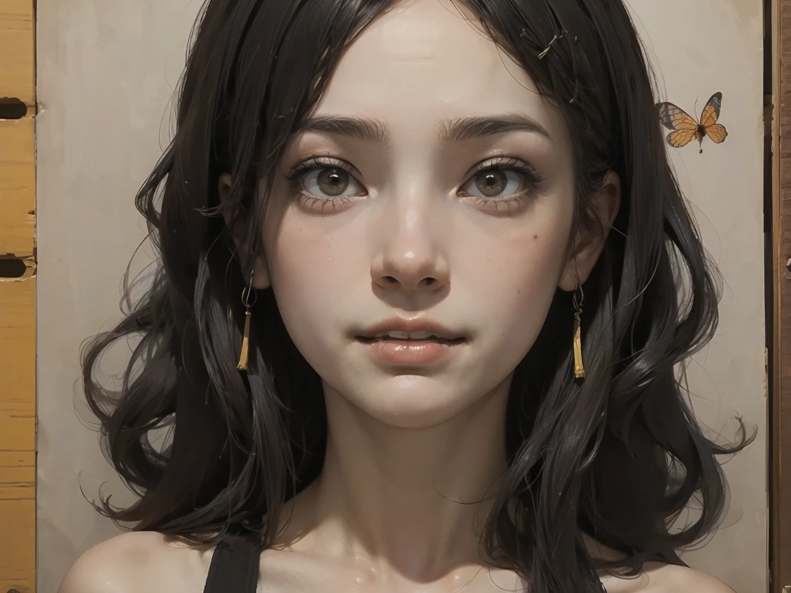 ((nsfw)),(masterpiece), (High resolution), (Very delicate), (masterpiece: 1.2, highest quality), scribble, nightmare, doll-like face, Manga style, rough sketch, Manga styleイラスト, Japanese painting, whole body,(snap shot), Flat Illustration, creepy appearance, Unique atmosphere、A man surrounded by a multitude of insects、Grotesque background、