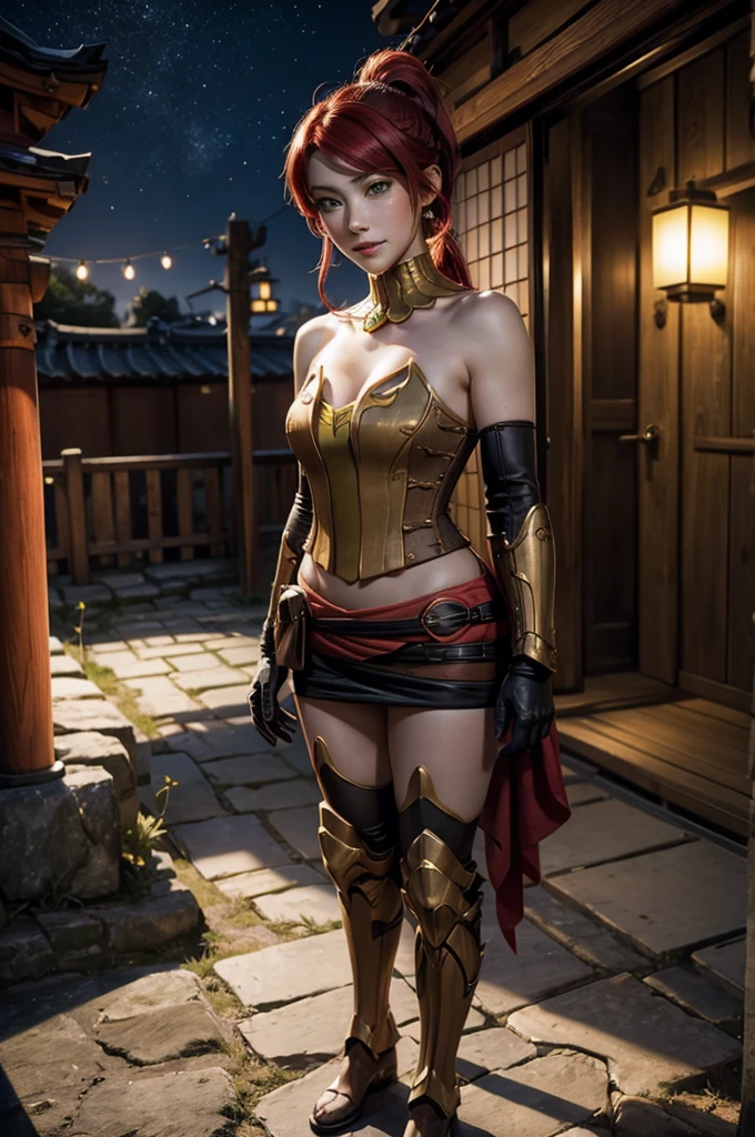 Sexy female warrior,sitting on a fur covered throne,Red-faced,style of anime,seminude,sexyposture,opening legs,lie