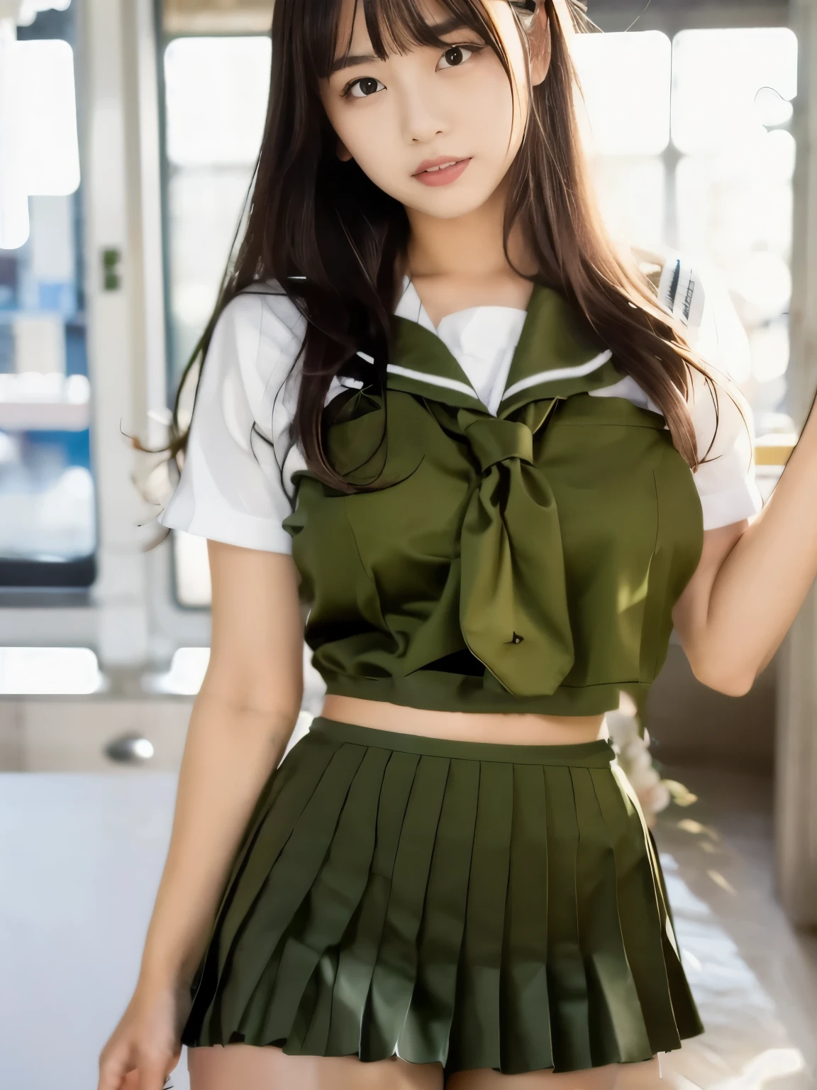 pleated skirt