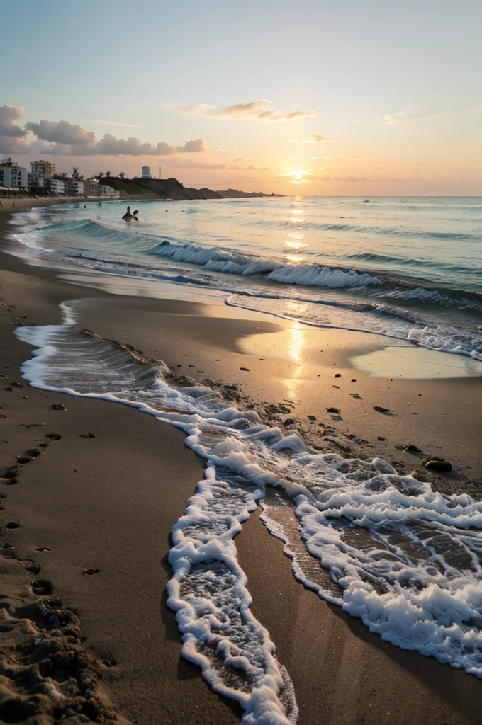 Atardecer en la playa