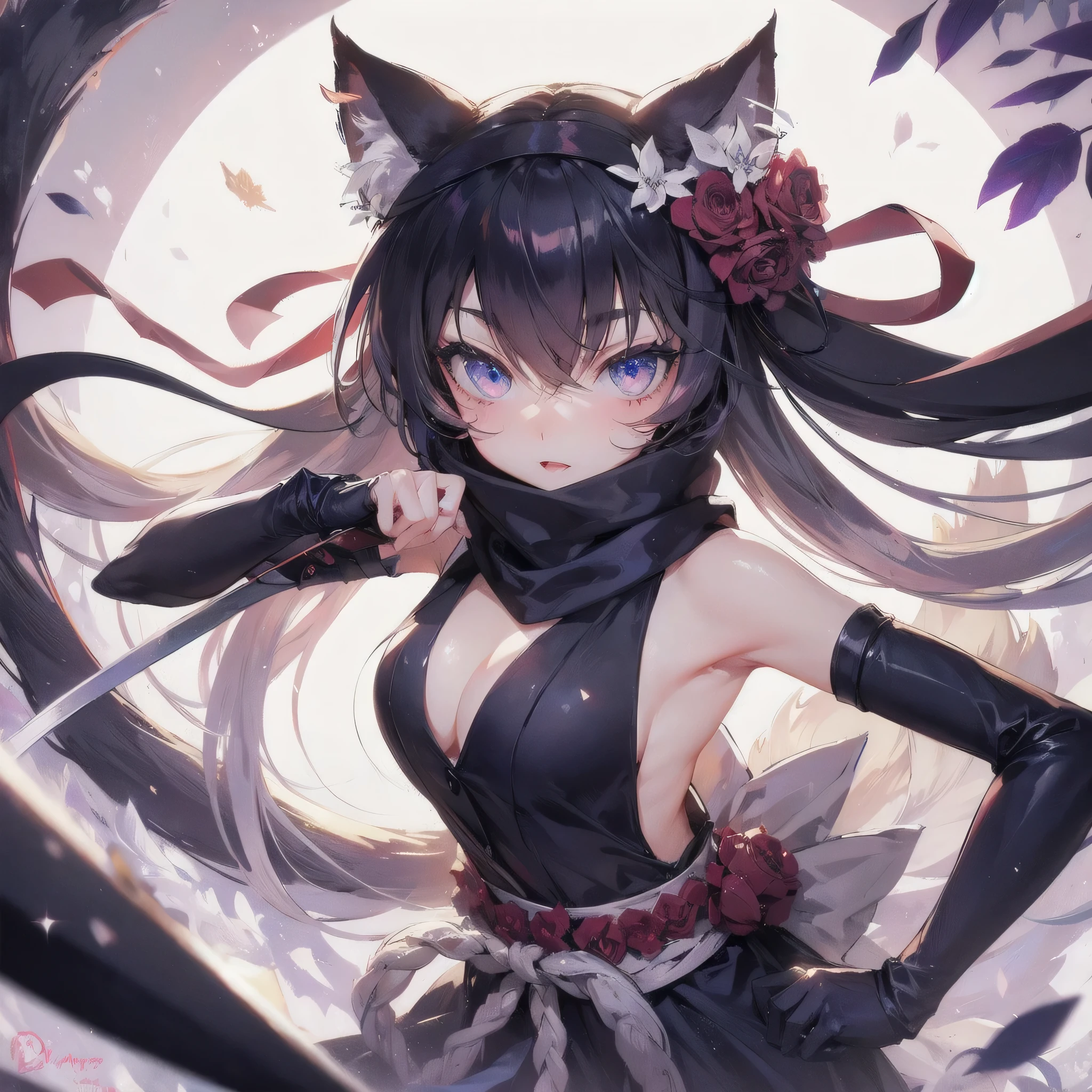 high quality,hd,16k,sharp line,1girl,fantasy,fem
ale cat ears,cat tail,go fishing,beautiful hair ,cute face, large breasts ,nice legs,,focus girl,detailed beautiful face,detailed clothes,beautiful eyes,sexy,dynamic angle