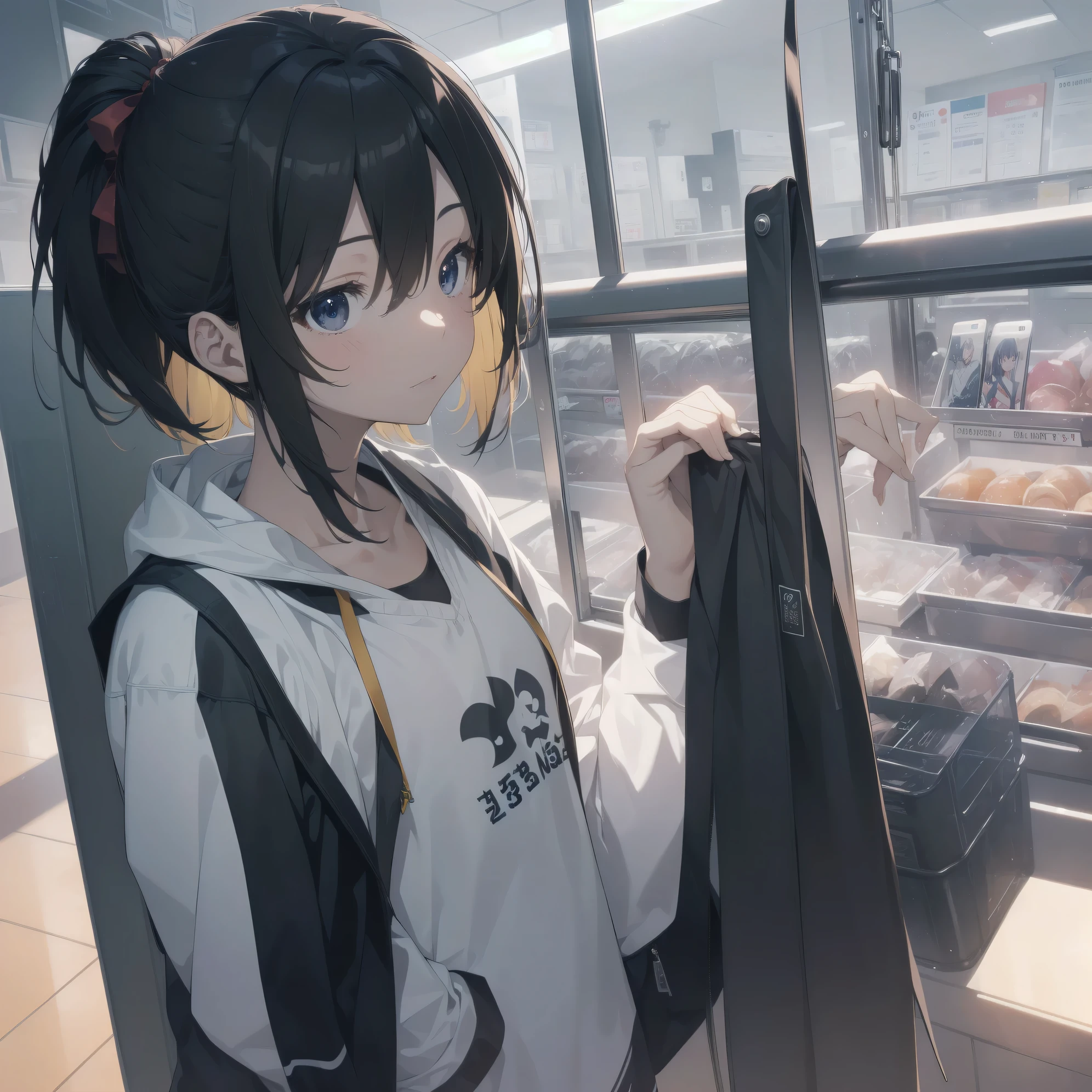 ultra-absurdres-Top quality by artist God, ultra-detailed, high resolution, anime moe artstyle, best anime 8k konachan wallpaper, pixiv contest winner,pool:2810, perfect anatomy,break, 1girl, (Please draw a girl walking smily to school alone. )break,(Solo,little female, 13-year-old:1.3),Full limbs, complete fingers, (very short hair), ponytail, flat chest, , small butt, small black eyes, beautiful detailed eyes, well-proportioned iris and pupils, expressive eyes, highres detailed hair, soft expression, school_gym uniform, official_alternate_costume, short gym shorts,(Detailed Lighting), (Detailed background), in the School commute route. break,super detailed skin, Best cinematic lighting powered by famous artist, 8k,beauty illustration,photoshop_(medium),very aesthetic,break,((artist:ixy )), artist:akinashi yuu ,artist:oyari ashito ,artist:kantoku ,