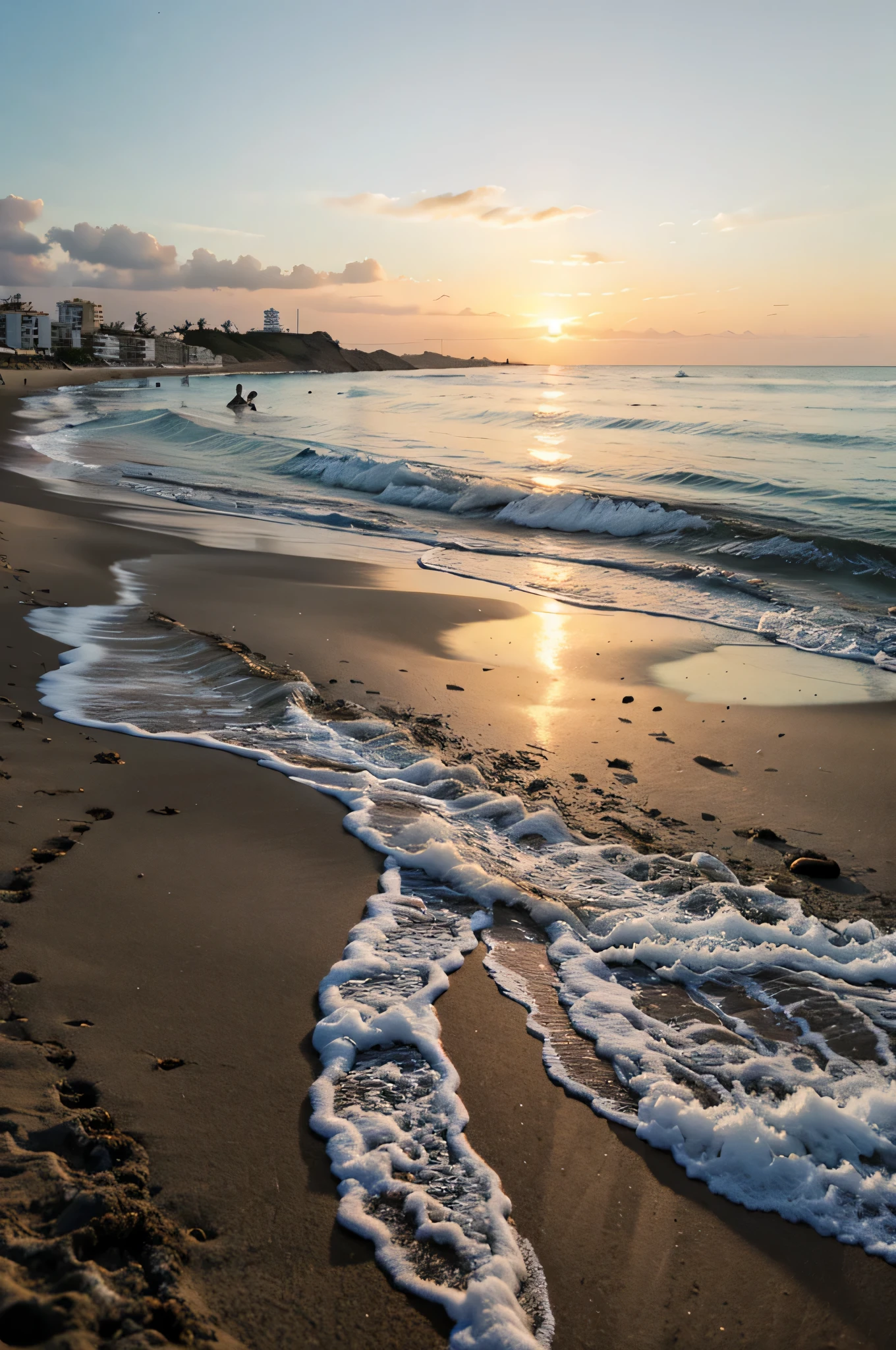 Atardecer en la playa
