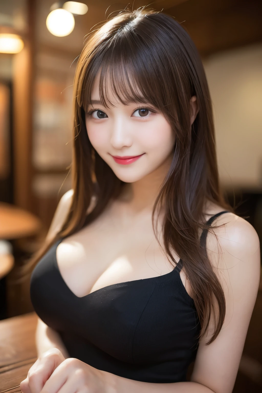 Tabletop, highest quality, figure, Very detailed, In detail, High resolution, 8k wallpaper, Perfect dynamic composition, Beautiful fine details, dress,Medium Hair, ,Big ample breasts, Natural color lip, Random sexy poses,smile，Tokyo、20-year-old girl，cute,Whole Body Ezbian、