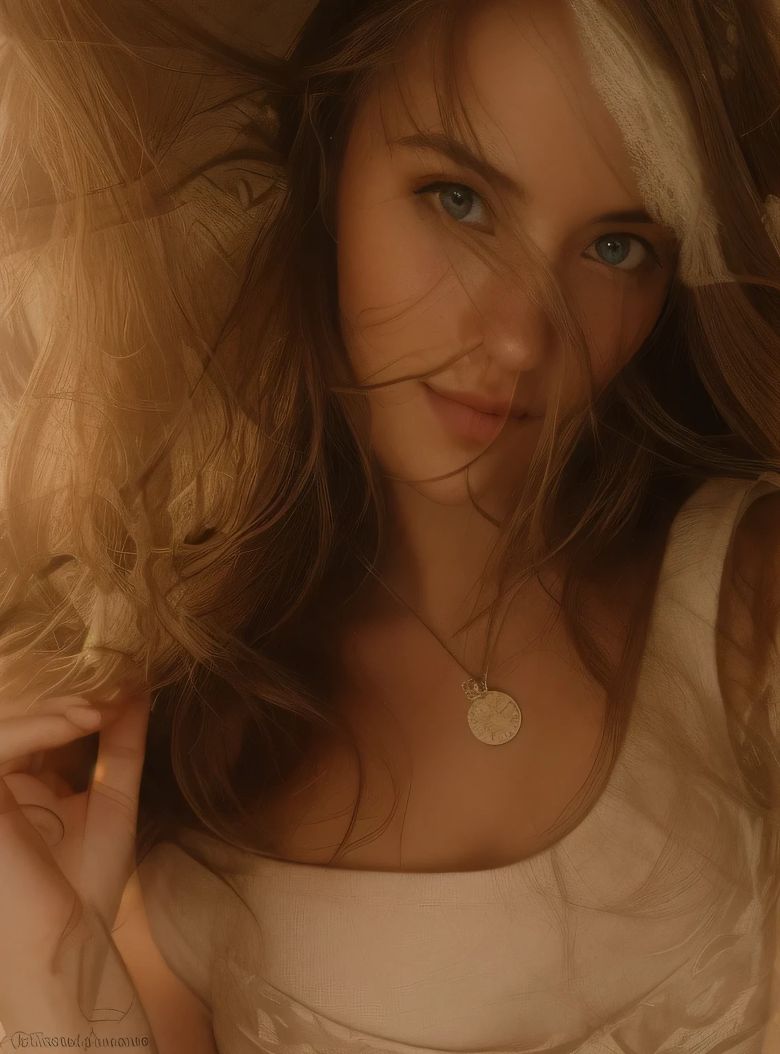 blonde, curvy, hyper realistic, freckles, acne, beautiful, tan, looking at viewer, photorealistic