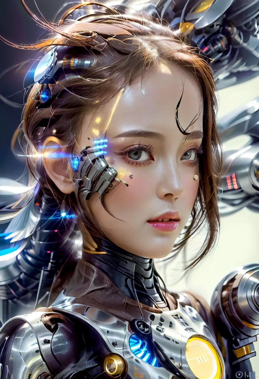 Bio mechanical cyborg girl