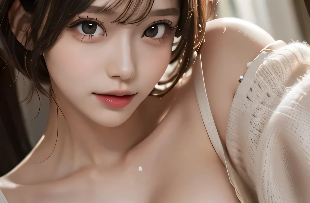 zydG, One of the cutest women, More skin, toView, Brown-eyed, (Shorthair with bangs:1.2), (Colossal tits:1.5), (medium areolae:0.8),full body Esbian、Pretty woman with emphasizing slender abs:1.3、Wearing an apron、(witheout panties), (no brassiere)、
(Photorealsitic:1.4), (Top image quality:1.0), (超A high resolution:1.0), 8K, Raw photography, (​masterpiece:0.2), (pureerosface_v1:0.5)、(Best Quality Detail:1.2)、realisitic、8K UHD、hight resolution、(1girl in:1.2)、The ultra-detailliert、High quality textures、intricate detailes、detaileds、Very detailed CG、High quality shadows、Detail Beautiful delicate face、Detail Beautiful delicate eyes、depth of fields、Ray traching、in her 20s、Pretty Kpop Girl、(Korean Urzan Face:1.1)、Slender face、(ulzzang -6500-v1.1:0.6)、pureerosface_v1、gloweyes、teak、Glossy lips、perfectbody、look at viewr、high-level image quality, The highest image quality, top-quality, Photorealsitic:1.4, ultra-detailliert, photos realistic, 4K 8K UHD Full Color RAW Photos, Fuji Film(Medium format:1.2), Hasselblad:1.2, Carl zeiss:1.1, Incredible dynamic range photography(UTIL_Art by Smoose-768:1.1),hight resolution, High pixel count, clear details, crisp image, Natural color reproduction, Noise Reduction, High fidelity, qulity, Software Improvements, Upscaling, Optimized algorithms, Pro-level retouching,