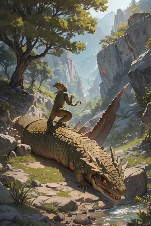 Imperial Water Dragon Tortoise,Dragon head snake tail turtle back,the detail,super-fine,Ultra photo realsisim,Hyper-realistic,Works of masters,8K wind resolution,OC renderer,