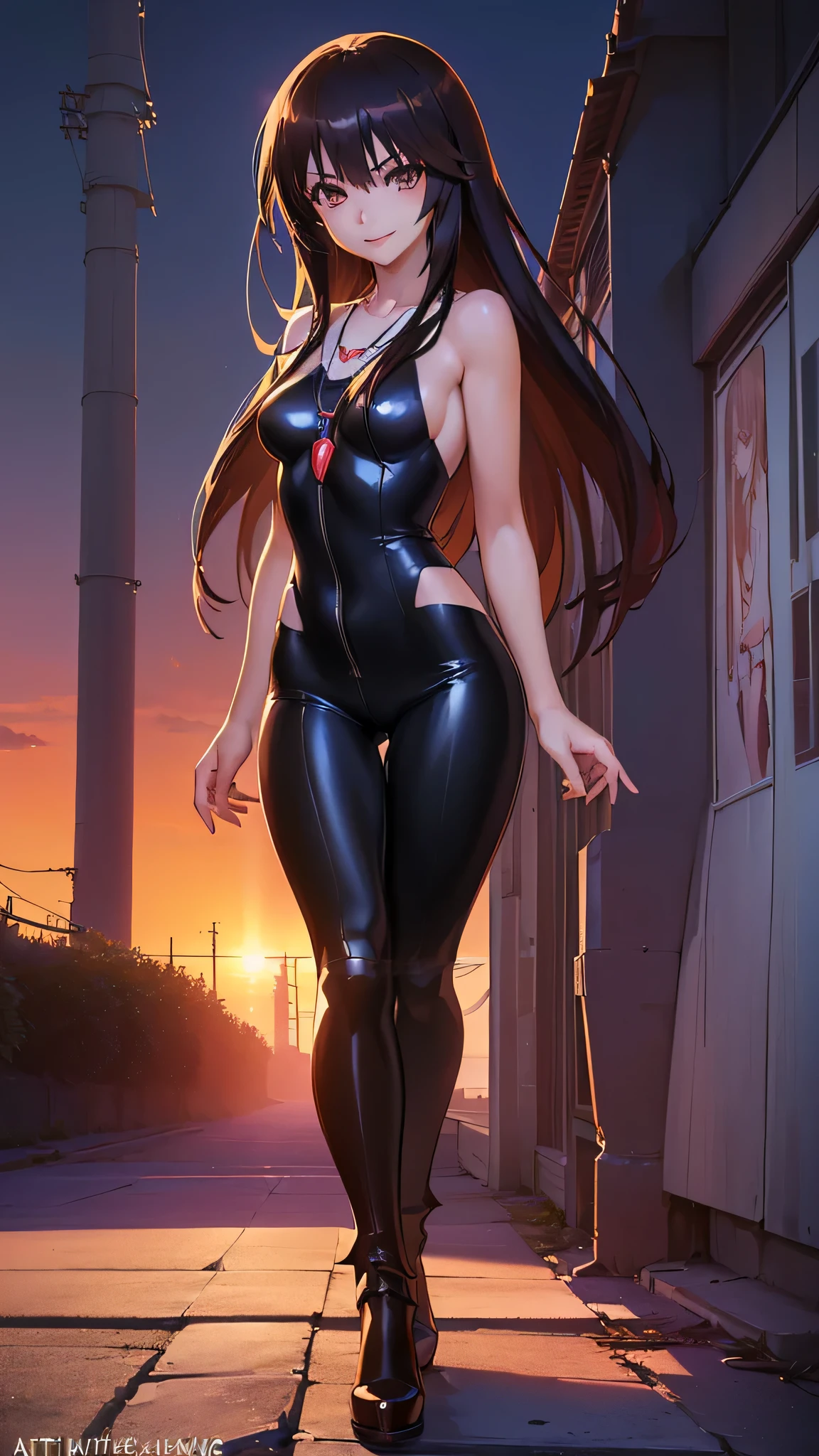 ((Final Fantasy (Yuna), (young girl, , full body, naked body, dark hair, light skin, scarlet lips, smile; black, expressive playful eyes, long eyelashes)). ((Anime girl with brown hair hair and white dress with necklace, beautiful character painting, soft anime computer graphics, realistic anime art, beautiful anime woman, Cyberpunk, futurism, tight jumpsuit, anime girl rendering, Makoto Shinkai and Artgerm, realistic 3D anime style, anime realism style, digital art in anime style, beautiful anime girl)), (style, very beautiful young girl)). ((High quality, masterpiece)).very sexy, 75 % nsfw, 60% nude