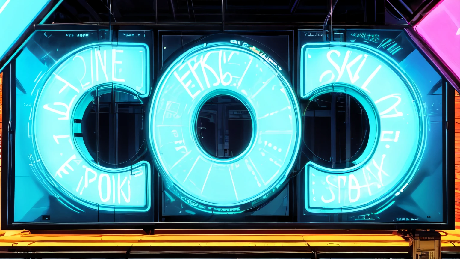 "sickoptic", write word "sickoptic", sens serif font, neon Logo text sickoptic, neon style