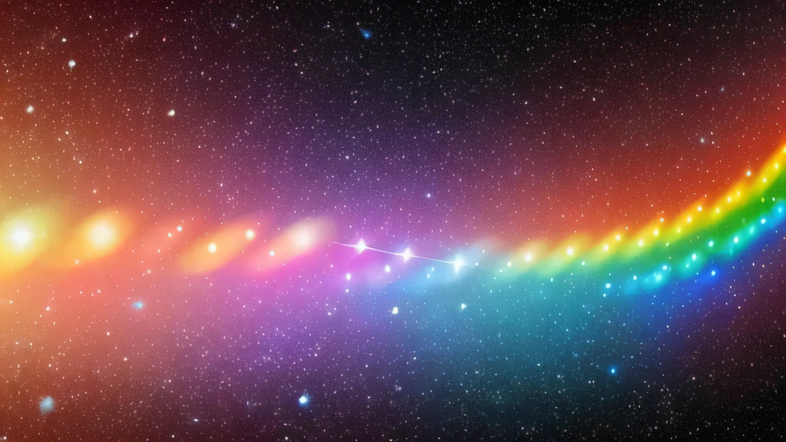 A fantastic and wonderful universe with galaxies,Starry Sky,Rainbow-colored DNA strands
