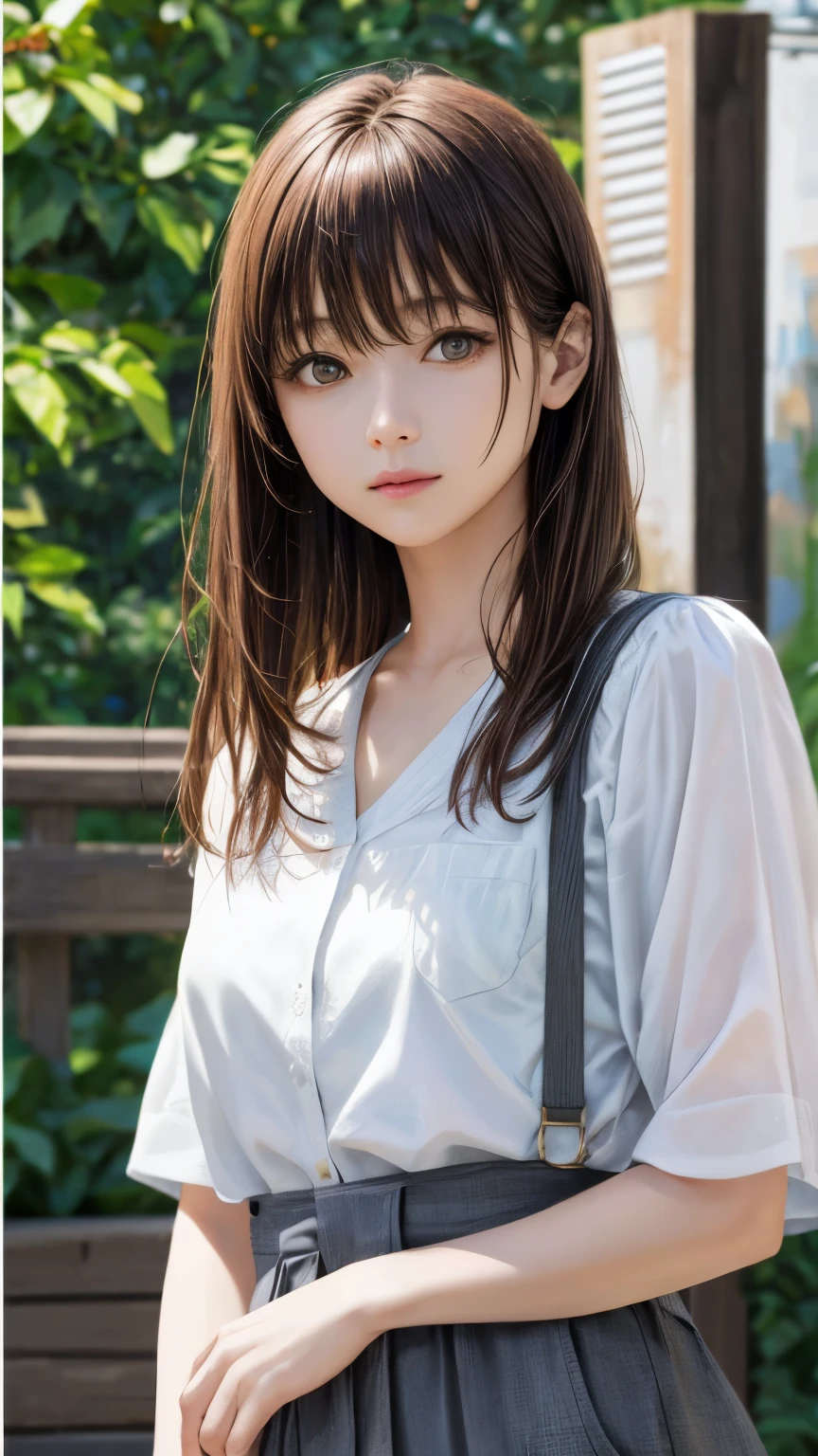(hig彼st quality、8k、32k、masterpiece)、(Realistic)、(Realistic:1.2)、(High resolution)、Very detailed、Very beautiful face and eyes、1 girl、Round and small face、Tight waist、Delicate body、(hig彼st quality、Attention to detail、Rich skin detail)、(hig彼st quality、8k、Oil paint:1.2)、Very detailed、(Realistic、Realistic:1.37)、Bright colors、full body shot