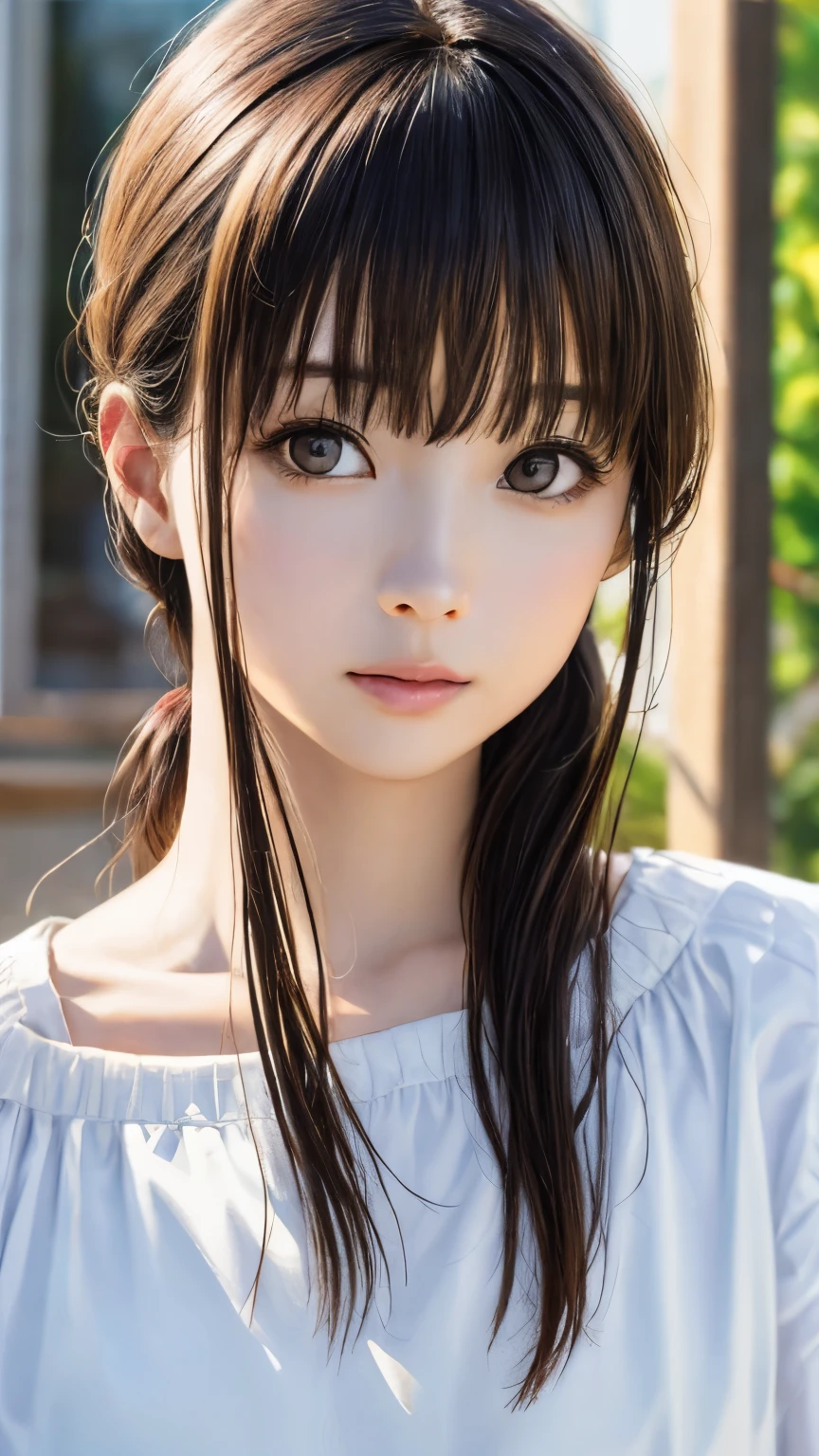 Glowing big-eyed beauty