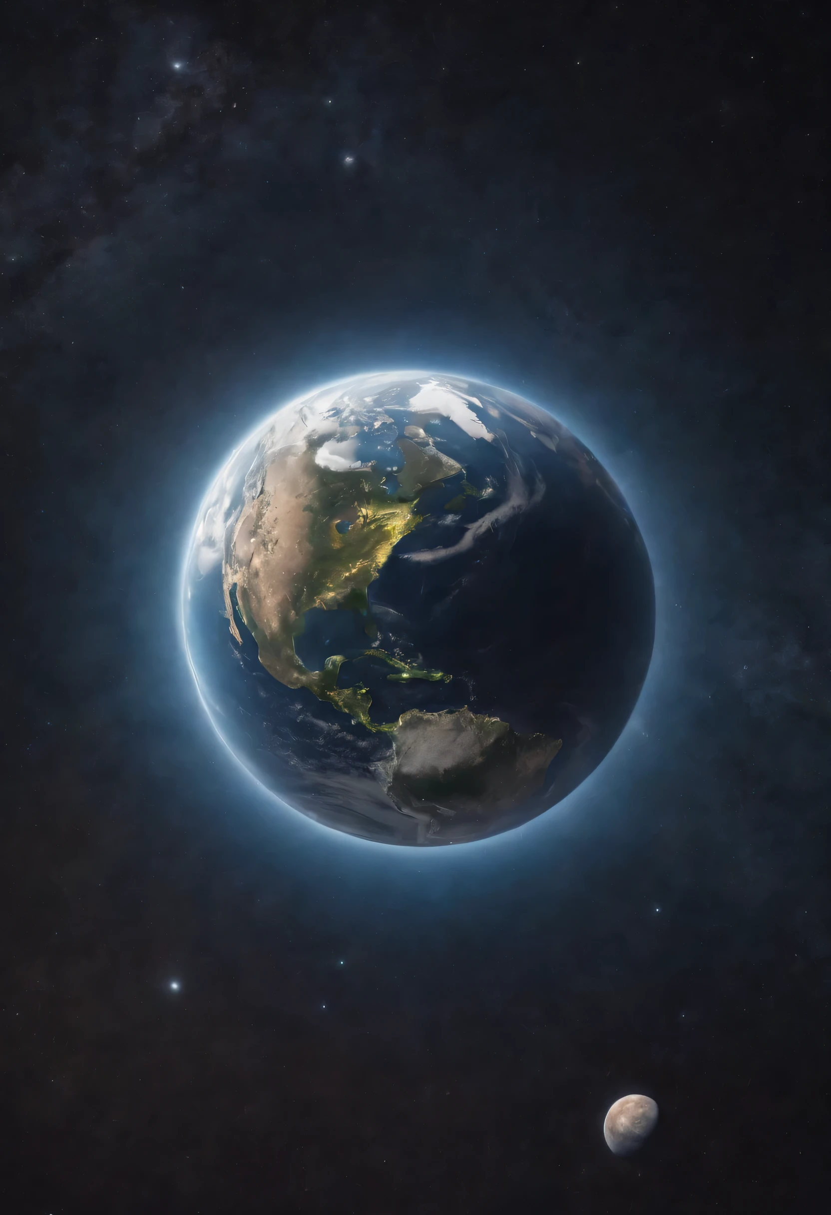 I imagine planet Earth seen from space