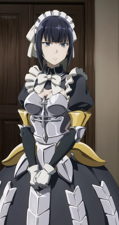maid headdress, (Very detailed CG ユニティ 4k 壁紙),(masterpiece),(Highest quality),(Very detailed),(Best illustrations),(Best Shadow),(Absurd),(Detailed Background), Misaki Ayuzawa, One girl, alone, Maid clothes, Day, Black Hair, Long Hair ((((black blindfold)))), ((((Chain Lead、Animal Collars, chain leash, collar, viewer holding leash, animal collar connected chain leash, On all fours, Put your hands together)))), (((open mouth, tongue out, stick out tongue, long tongue, full face blush, sexual ecstasy smile, fucked silly, vulgarity))), perfect female body, medium breasts, beautiful,