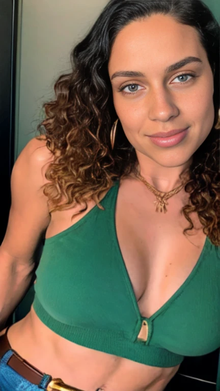 ((Selfie)) of milfy t4mm, face,((milf)) ,33 year old, A shy sexy ((fleshy milf , busty)),((free shaggy dense curly long hairstyle )),,hazel eyes, ((BEDROOM)), g-string, perfect composition, hyperrealistic, super detailed, real life photo, intricate details, highly detailed, art by greg rutkowski, Best quality, masterpiece, ultra high res, (photorealistic:1.4), raw photo, DARK hair, shiny skin, dramatic lighting, full body, (((micro bikini))), sexy breasts