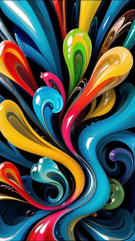 rich and colorful_smoke, Murano glass paperweight 