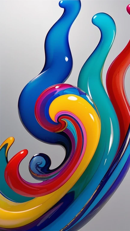 rich and colorful_smoke, Murano glass paperweight 