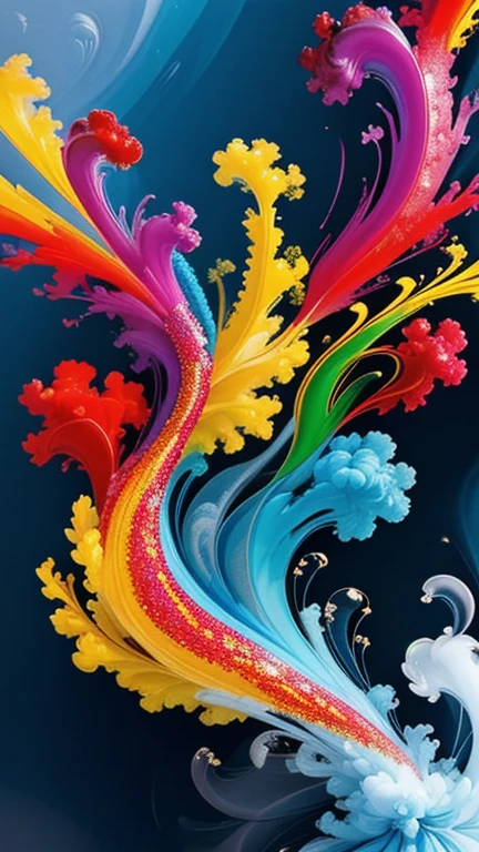 rich and colorful_smoke, Murano glass paperweight