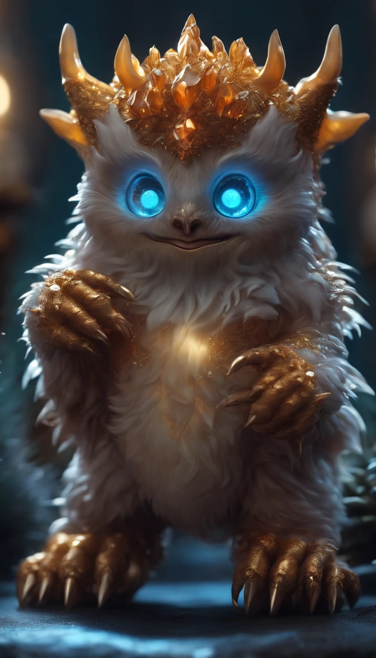 Cute crystal monster, Detailed 8k beautiful and bright,good quality