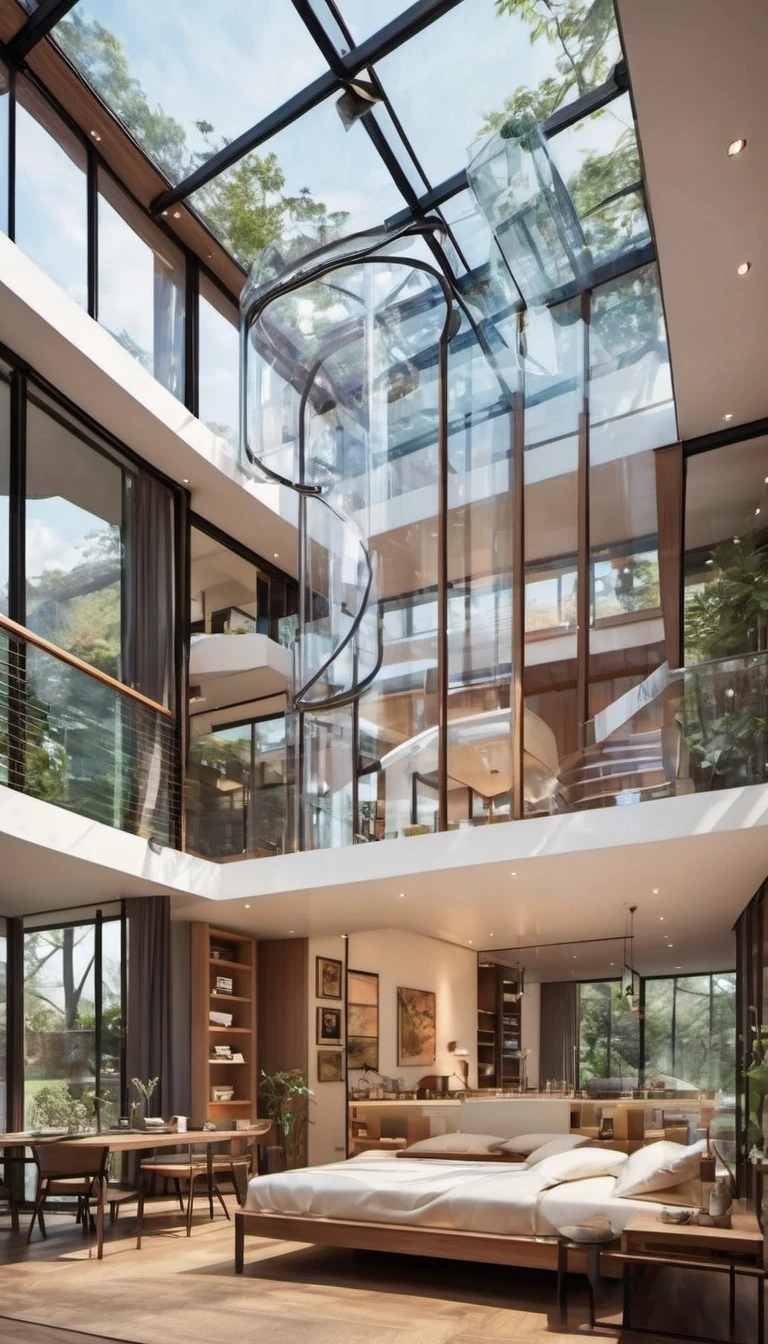 ,Transparent housing,The internal structure is mechanical,Dreamy elements( ((masterpiece))), ((best quality)), ((Intricate details))(8k)