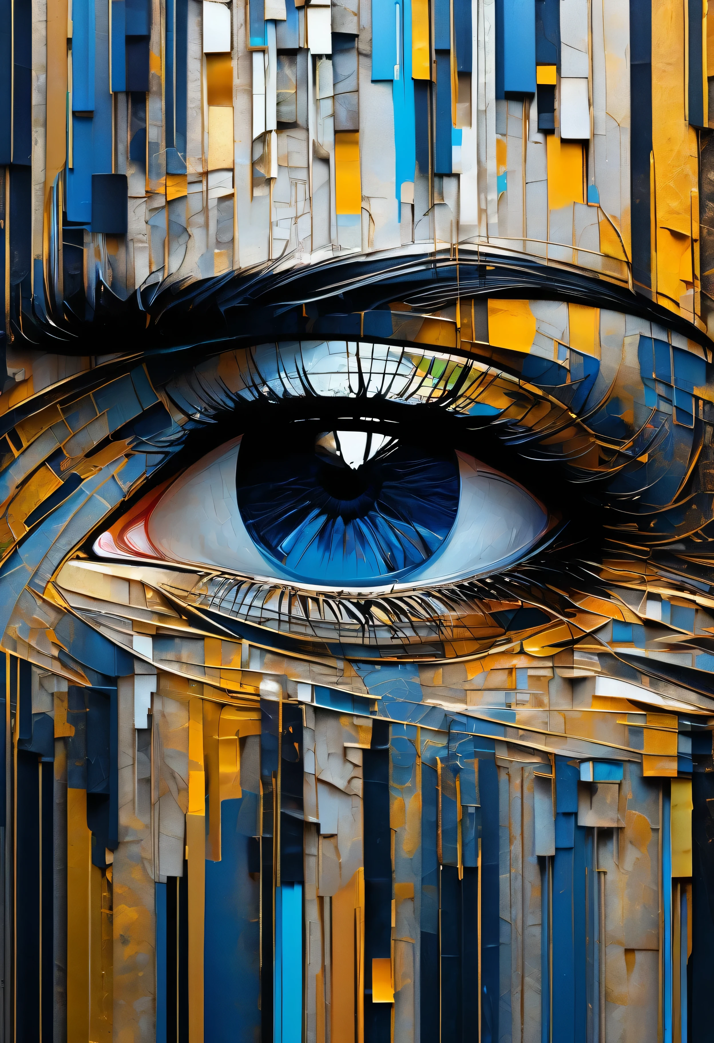 abstract style by Aliza Razell and Pierre Soulages, Ultra High Resolution, wallpaper, 8K,Rich texture details, hyper detailed, detailed eyes, detailed background, dramatic angle, . non-representational, colors and shapes, expression of feelings, imaginative, highly detailed
INFO
