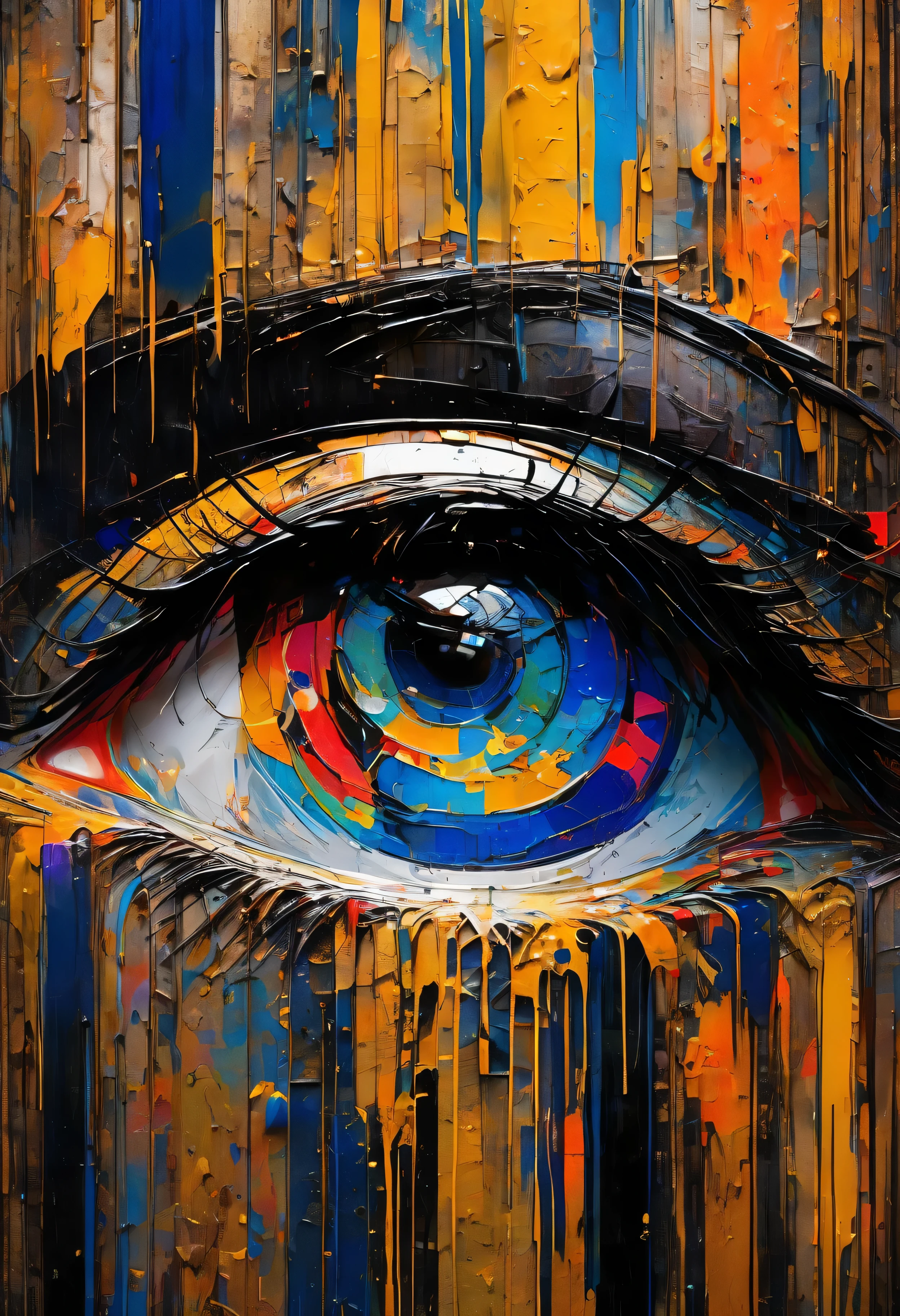 abstract style by Aliza Razell and Pierre Soulages, Ultra High Resolution, wallpaper, 8K,Rich texture details, hyper detailed, detailed eyes, detailed background, dramatic angle, . non-representational, colors and shapes, expression of feelings, imaginative, highly detailed
INFO
