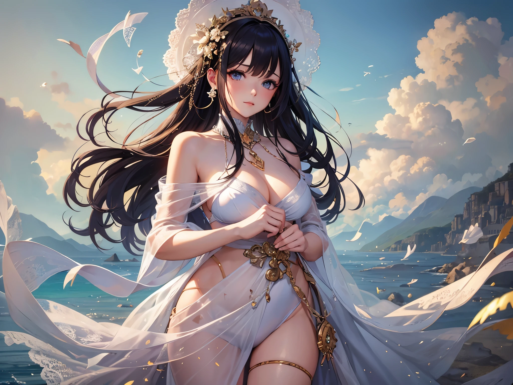 ((highest quality)),(Ultra-high resolution),(Very detailed),(Detailed Description),((The best CG)),(A masterpiece),Ultra-precise art,amazing drawing art,(Art with precise detail:1.5), (woman:1.7),