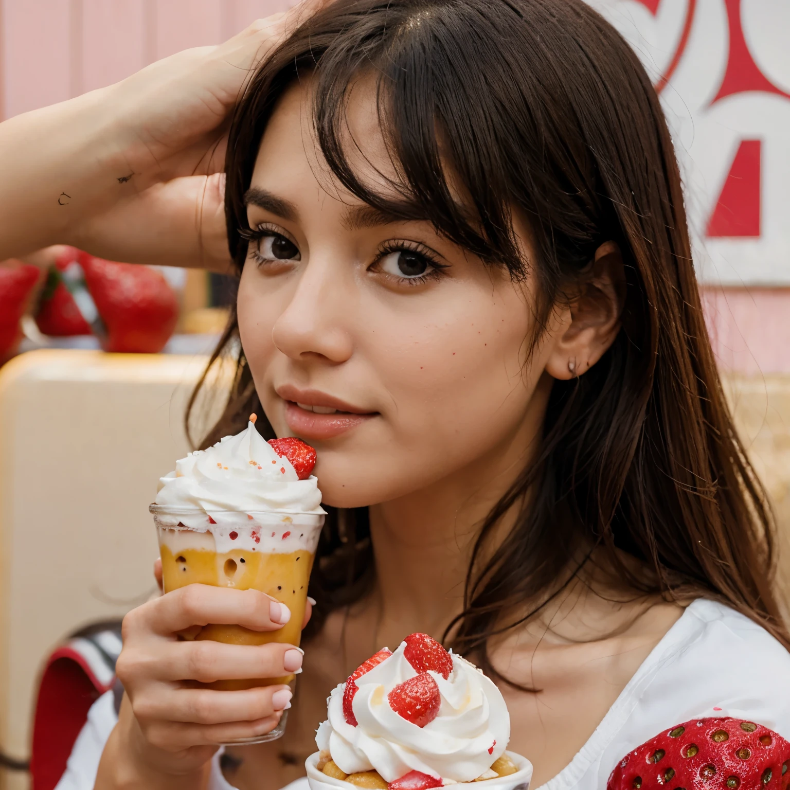 Fresas con crema