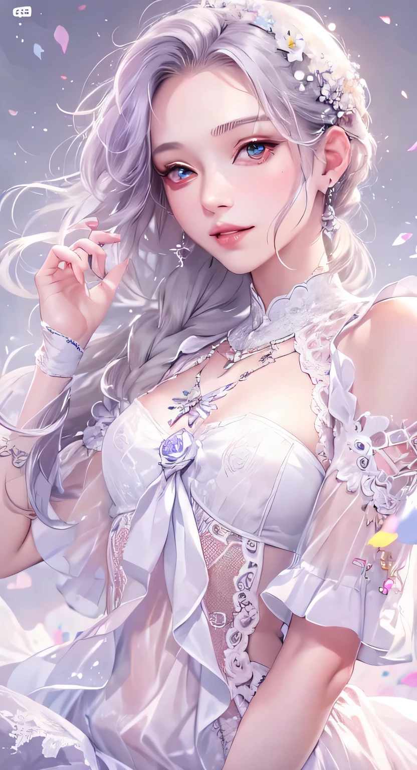 ((master piece:1.4)、(highest quality:1.4)、(realistic:1.7))、Written by Luis Royo(Written by Luis Royo)Surreal portrait of a beautiful girl、超beautiful girl、((1 girl:1.4))、Radiant natural skin texture、author:Written by Luis Royo(Written by Luis Royo)、19 years old、(upper arm:1.4、two legs:1.4)、(perfect anatomy:1.4)、(perfect female body:1.4)、girl portrait photography、close up photo、Full body shot、((table top:1.4), (highest qualityの:1.4), (realistic:1.7), Written by Luis Royo, beautiful girl, 超beautiful girl, ((1 girl:1. 4), Radiant natural skin texture, author: Written by Luis Royo, 19 years old, (perfect female body: 1.4), (perfect female body: 1.) 4), girl portrait photography, close up photo, (full body photo), fantasy art, soft front light, beautiful expression, cute face, beautiful breasts, big full breast: 1. 2, beautiful butt, fine eyes, Clear and eye-catching, beautiful and attractive, beautiful eyes, thin waist, Raw photo, red lips, ((gray hair, long hair)) , 1 screen display, ((Woman crawling on all fours on a silk bed)), (sexy posture), (milky way in the sky),((T-back pants))、((white garter and garter belt))、(laughter),((Rear view))、((look back))、((膣兰))、((erection))