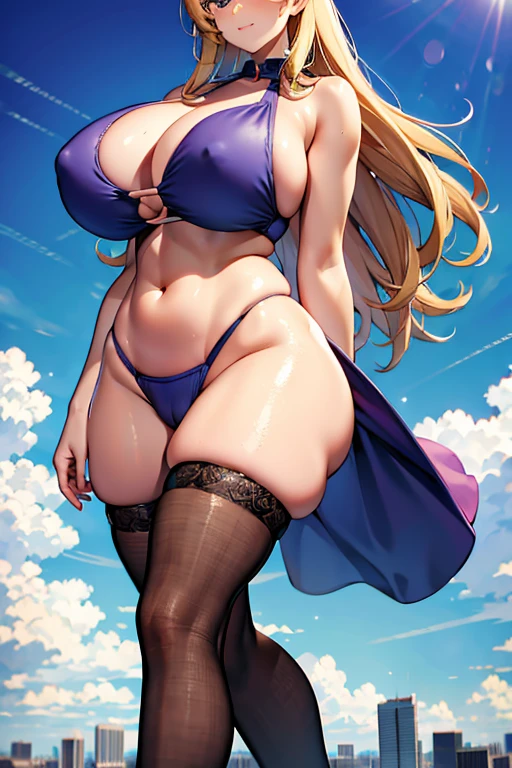 ((1000000 foot tall girlfriend)) masterpiece, high definition, massive legs towering over the city, human goddess, tight bikini, beautiful eyes, curvy thighs, slim waist, tall, massive girl growing, huge girl, giant girl, beautiful girl, underfoot, beautiful huge tits, big breasts, juicy body, anime goddess, wondrous, 4k, giantess, giant girl, big girl, extra large tits, bulging thighs, 