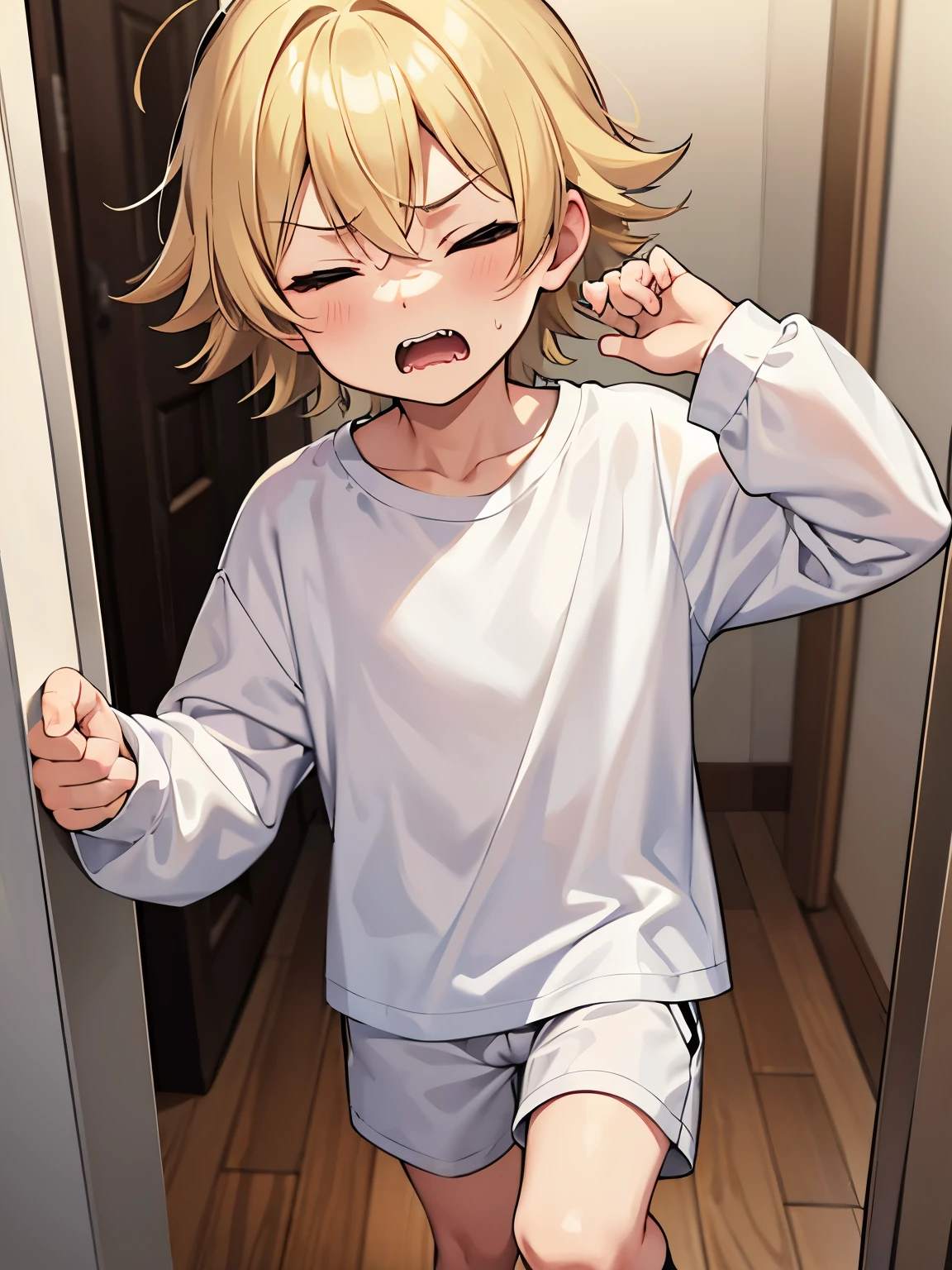 lovely cub shota lover looking down on, sniffing, dynamic angle