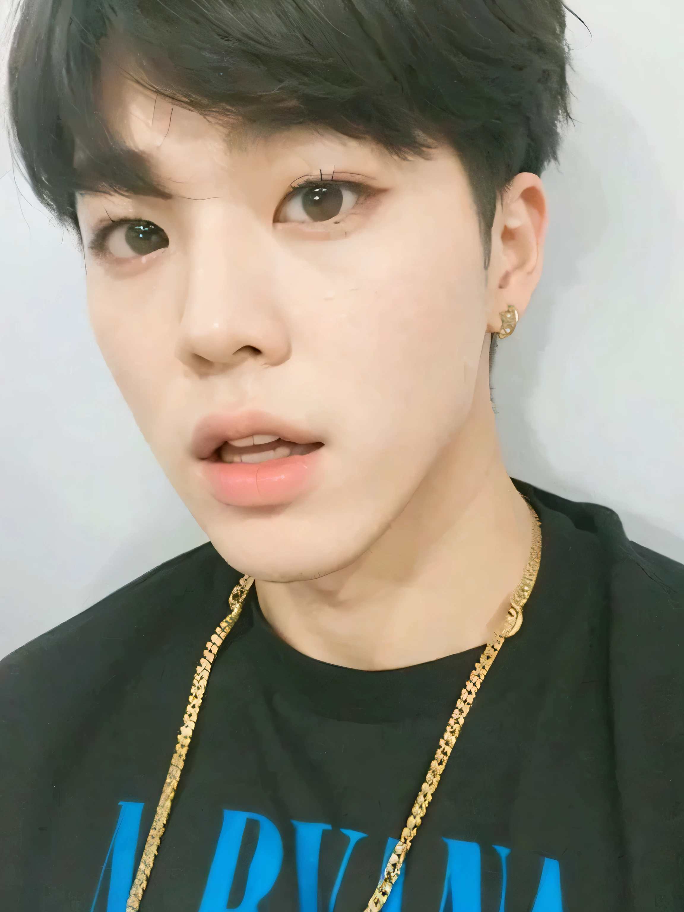 jimin do bts com rosto extremamente bonito e atraente